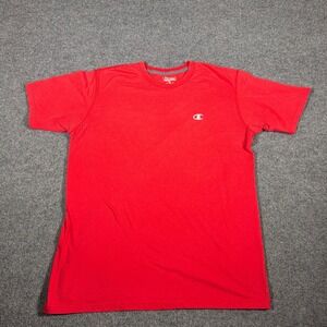 Champion Vapor Cotton Double Dry Shirt Mens XL T-Shirt Red Athletic Short Sleeve